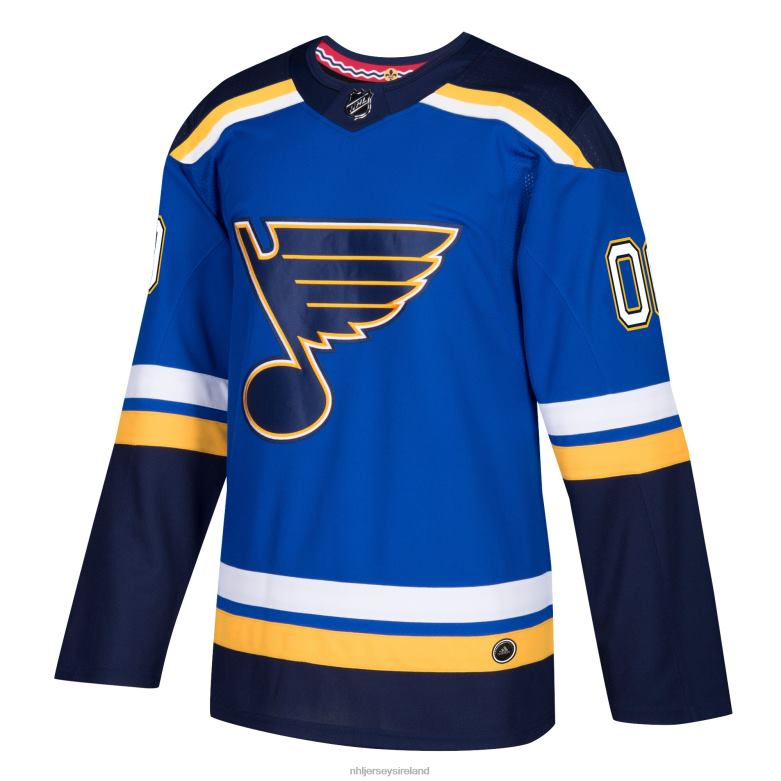 NHL Men St Louis Blues Adidas Blue Authentic Custom Jersey D002V2350 Clothing