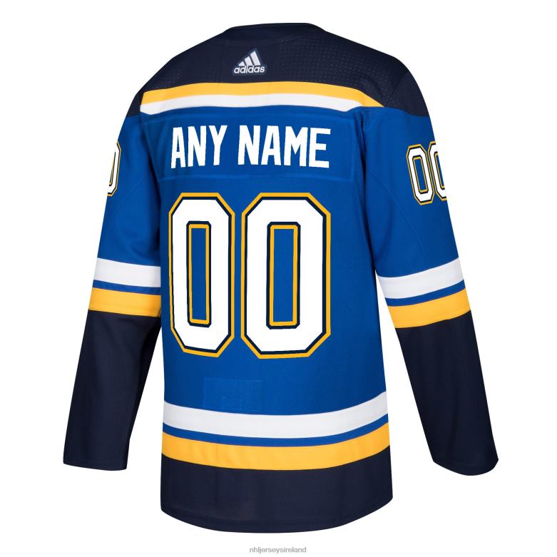NHL Men St Louis Blues Adidas Blue Authentic Custom Jersey D002V2350 Clothing
