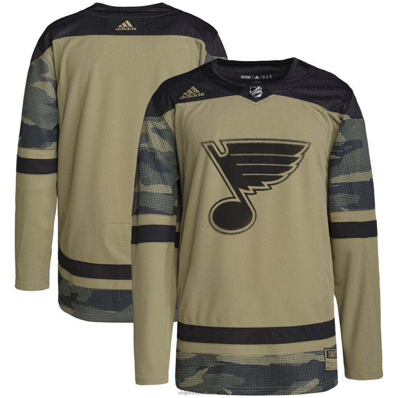 NHL Men St Louis Blues Adidas Camo Military Appreciation Team Authentic Practice Jersey D002V1034 Clothing