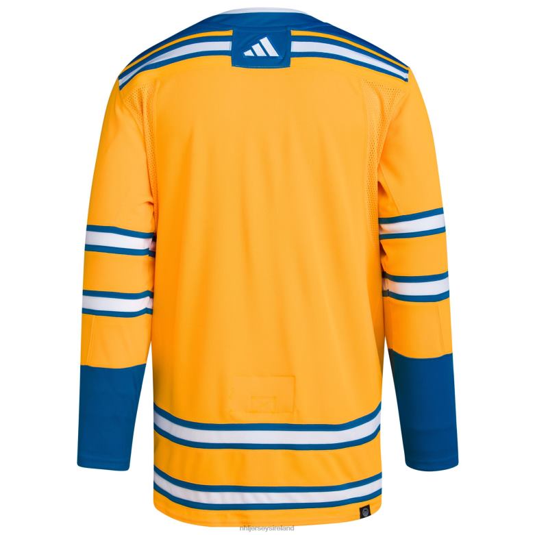NHL Men St Louis Blues Adidas Yellow Reverse Retro 20 Authentic Blank Jersey D002V748 Clothing