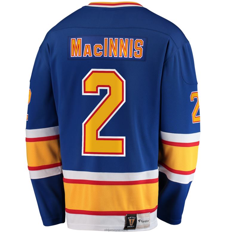 NHL Men St Louis Blues Al Macinnis Fanatics Branded Blue Premier Breakaway Retired Player Jersey D002V715 Clothing