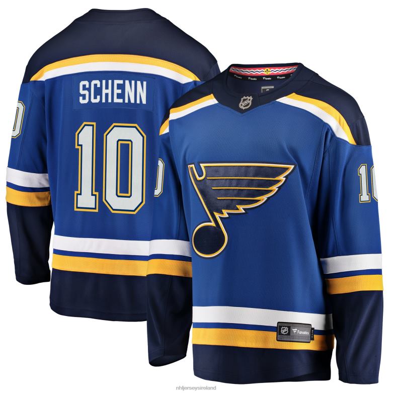 NHL Men St Louis Blues Brayden Schenn Fanatics Branded Blue Breakaway Player Jersey D002V1019 Clothing
