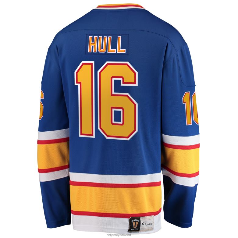 NHL Men St Louis Blues Brett Hull Fanatics Branded Blue Premier Breakaway Retired Player Jersey D002V197 Clothing