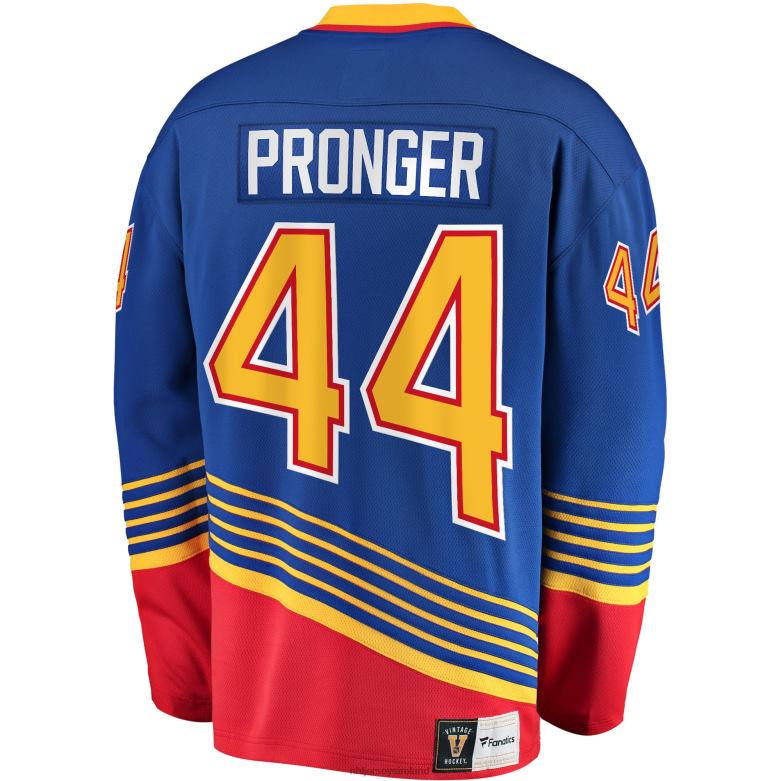 NHL Men St Louis Blues Chris Pronger Fanatics Branded Blue Breakaway Retired Player Jersey D002V500 Clothing