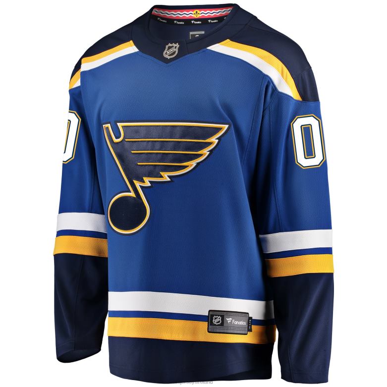 NHL Men St Louis Blues Fanatics Branded Blue Home Breakaway Custom Jersey D002V445 Clothing