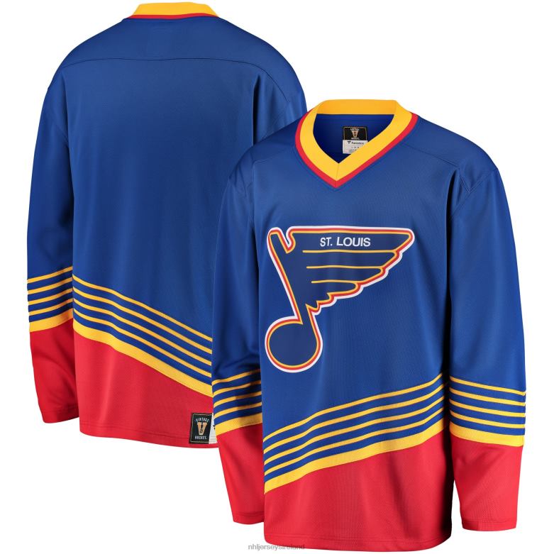 NHL Men St Louis Blues Fanatics Branded Blue Premier Breakaway Heritage Jersey D002V334 Clothing