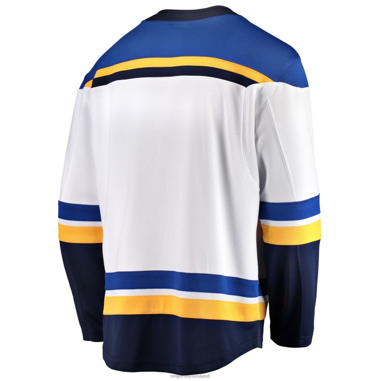 NHL Men St Louis Blues Fanatics Branded White Breakaway Away Jersey D002V1772 Clothing