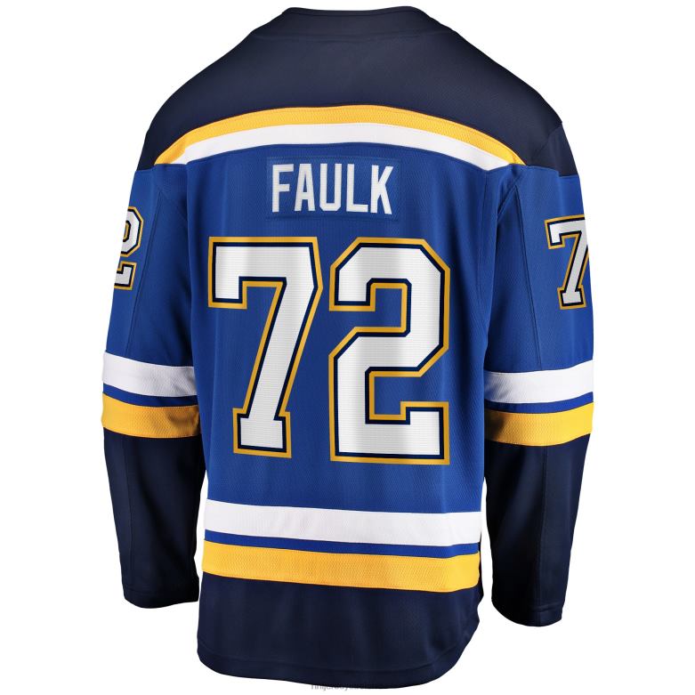 NHL Men St Louis Blues Justin Faulk Fanatics Branded Blue Home Breakaway Player Jersey D002V973 Clothing