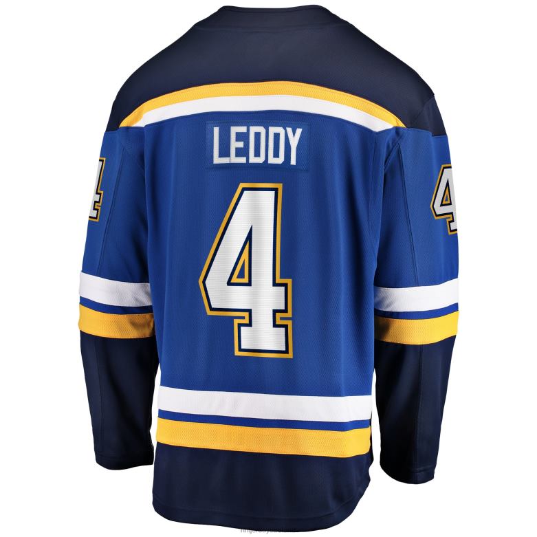 NHL Men St Louis Blues Nick Leddy Fanatics Branded Blue Home Breakaway Player Jersey D002V1664 Clothing