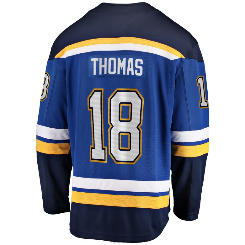 NHL Men St Louis Blues Robert Thomas Fanatics Branded Blue Home Breakaway Player Jersey D002V491 Clothing