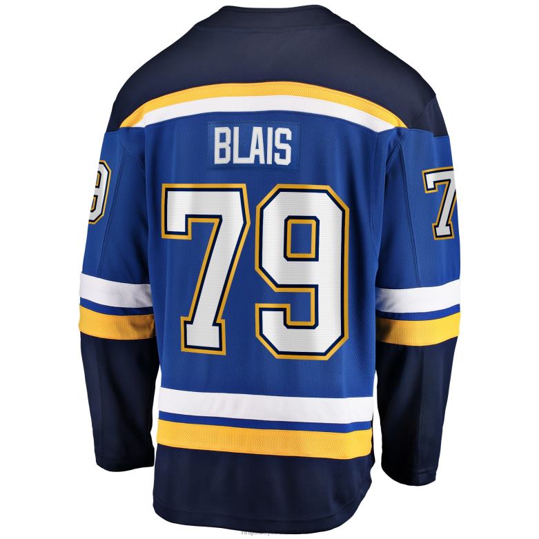NHL Men St Louis Blues Sammy Blais Fanatics Branded Blue Home Breakaway Jersey D002V1023 Clothing