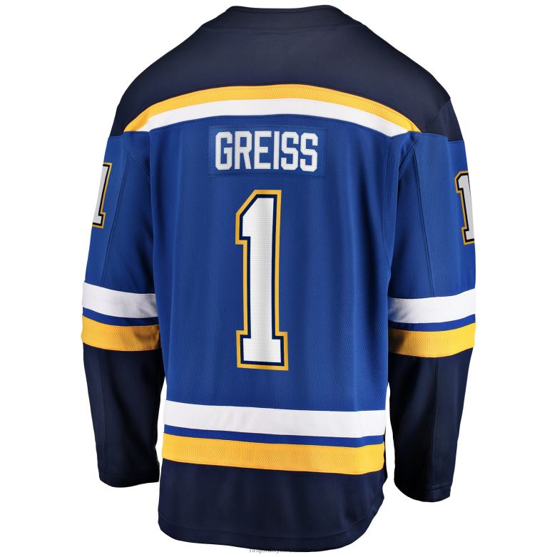 NHL Men St Louis Blues Thomas Greiss Fanatics Branded Blue Home Breakaway Player Jersey D002V2267 Clothing