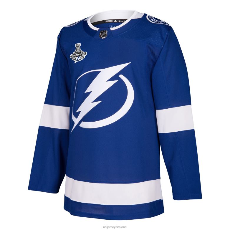 NHL Men Tampa Bay Lightning Adidas Blue 2021 Stanley Cup Champions Patch Authentic Jersey D002V2275 Clothing
