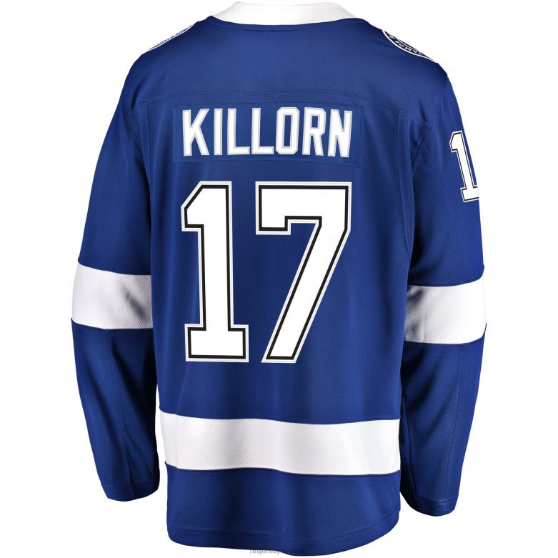 NHL Men Tampa Bay Lightning Alex Killorn Fanatics Branded Blue Home Breakaway Player Jersey D002V1426 Clothing