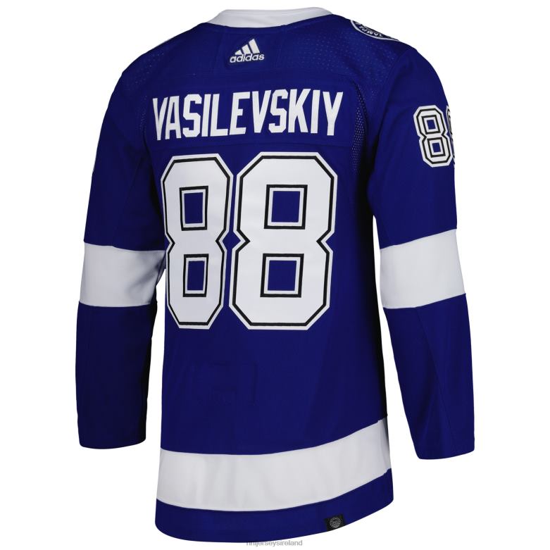 NHL Men Tampa Bay Lightning Andrei Vasilevskiy Adidas Blue Home Primegreen Authentic Pro Player Jersey D002V723 Clothing
