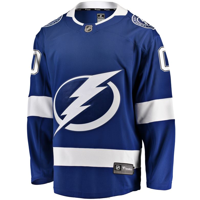 NHL Men Tampa Bay Lightning Fanatics Branded Blue Home Breakaway Custom Jersey D002V1021 Clothing