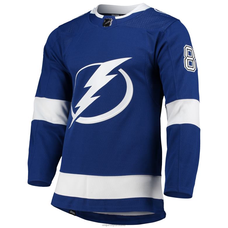 NHL Men Tampa Bay Lightning Nikita Kucherov Adidas Blue Home Primegreen Authentic Pro Player Jersey D002V222 Clothing