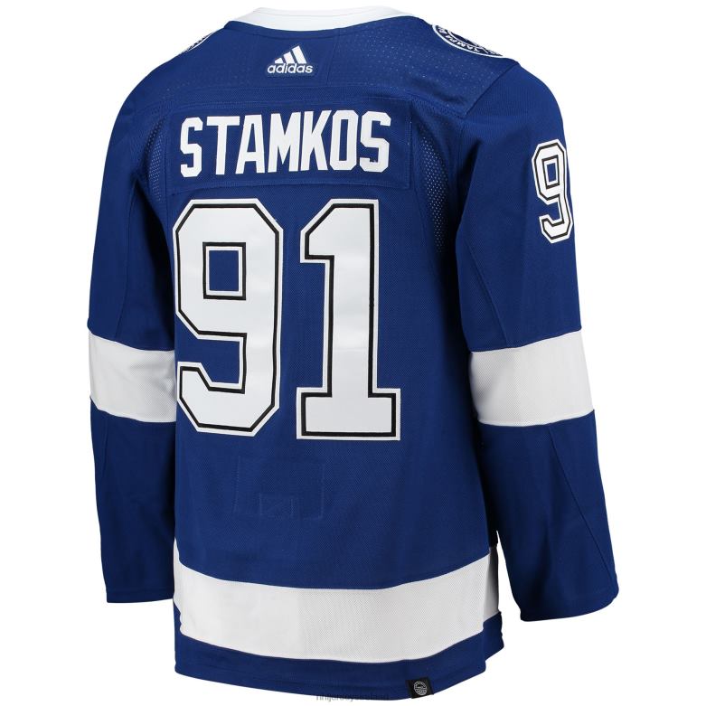 NHL Men Tampa Bay Lightning Steven Stamkos Adidas Blue Home Captain Patch Primegreen Authentic Pro Player Jersey D002V164 Clothing