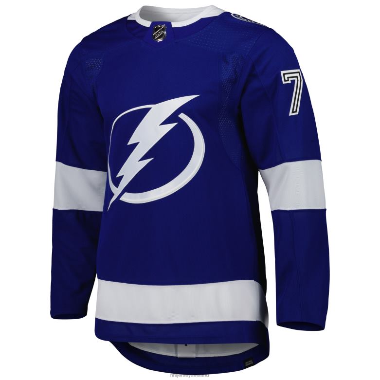 NHL Men Tampa Bay Lightning Victor Hedman Adidas Blue Home Primegreen Authentic Pro Player Jersey D002V1030 Clothing