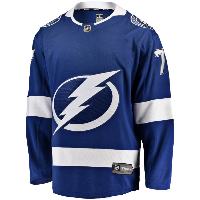 NHL Men Tampa Bay Lightning Victor Hedman Fanatics Branded Blue Home Premier Breakaway Player Jersey D002V616 Clothing