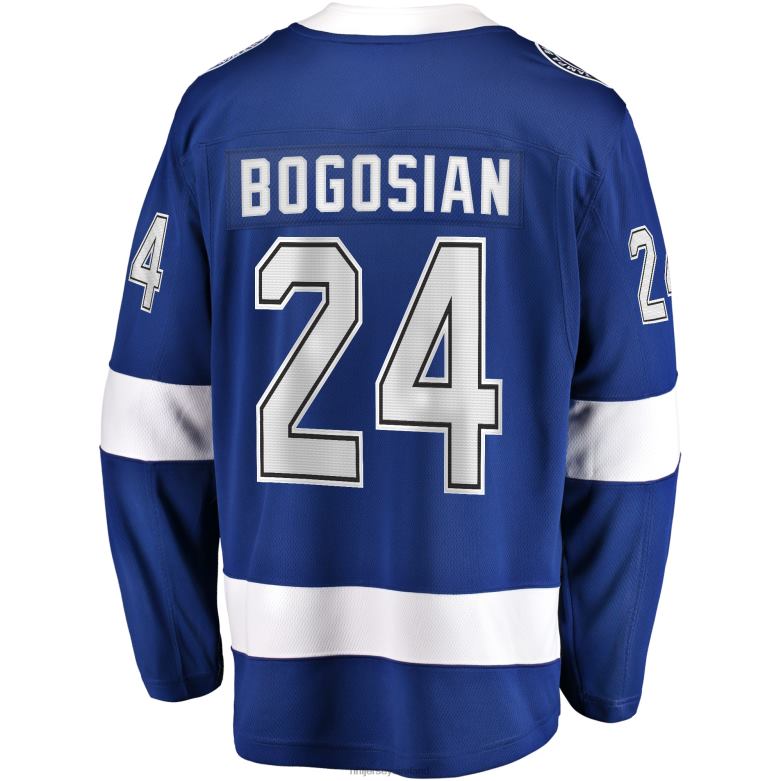 NHL Men Tampa Bay Lightning Zach Bogosian Fanatics Branded Blue Home Breakaway Player Jersey D002V1732 Clothing