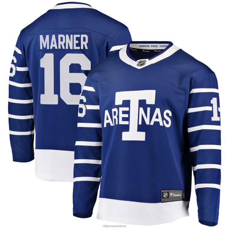 NHL Men Toronto Arenas Mitchell Marner Fanatics Branded Blue Breakaway Player Jersey D002V1823 Clothing