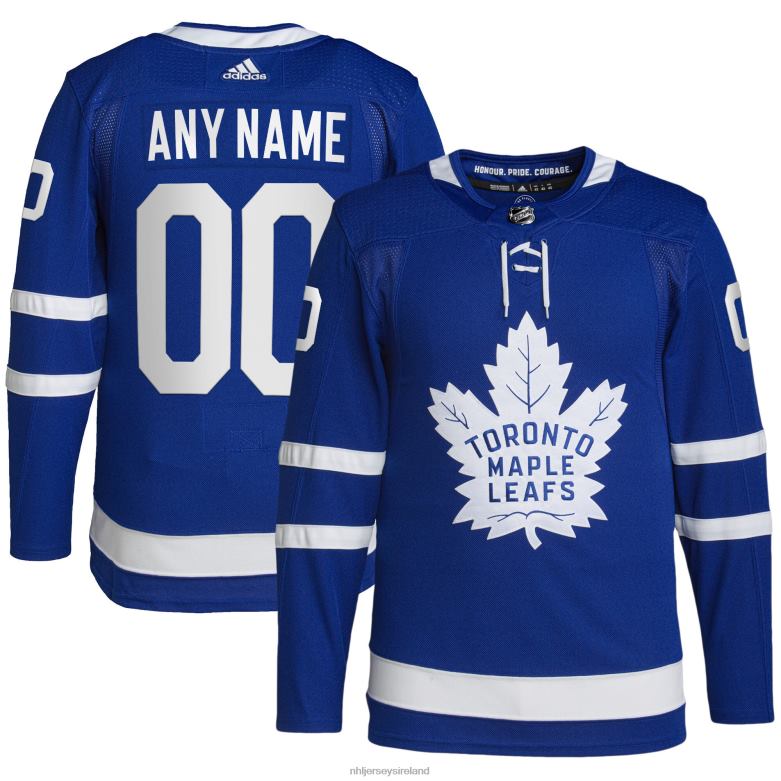 NHL Men Toronto Maple Leafs Adidas Royal Home Primegreen Authentic Pro Custom Jersey D002V2204 Clothing