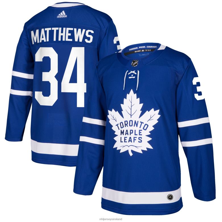 NHL Men Toronto Maple Leafs Auston Matthews Adidas Blue Authentic Player Jersey D002V1345 Clothing