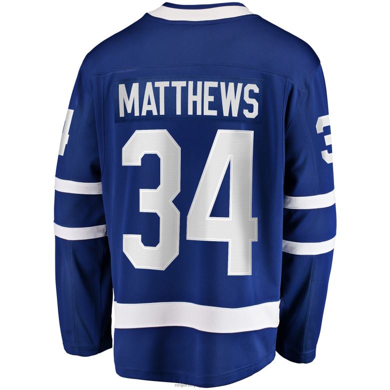 NHL Men Toronto Maple Leafs Auston Matthews Fanatics Branded Blue Home Breakaway Jersey D002V1286 Clothing