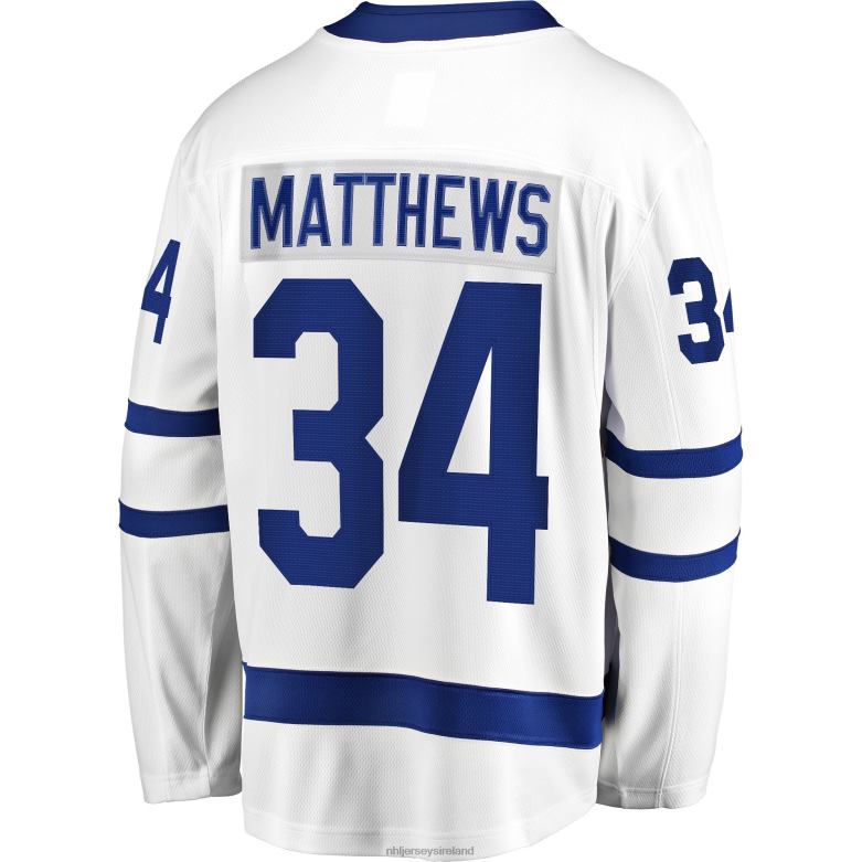 NHL Men Toronto Maple Leafs Auston Matthews Fanatics Branded White Away Premier Breakaway Player Jersey D002V1703 Clothing