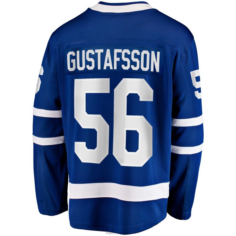 NHL Men Toronto Maple Leafs Erik Gustafsson Fanatics Branded Blue Home Breakaway Jersey D002V1994 Clothing