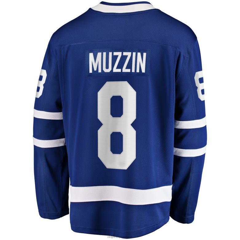 NHL Men Toronto Maple Leafs Jake Muzzin Fanatics Branded Blue Replica Player Jersey D002V1744 Clothing