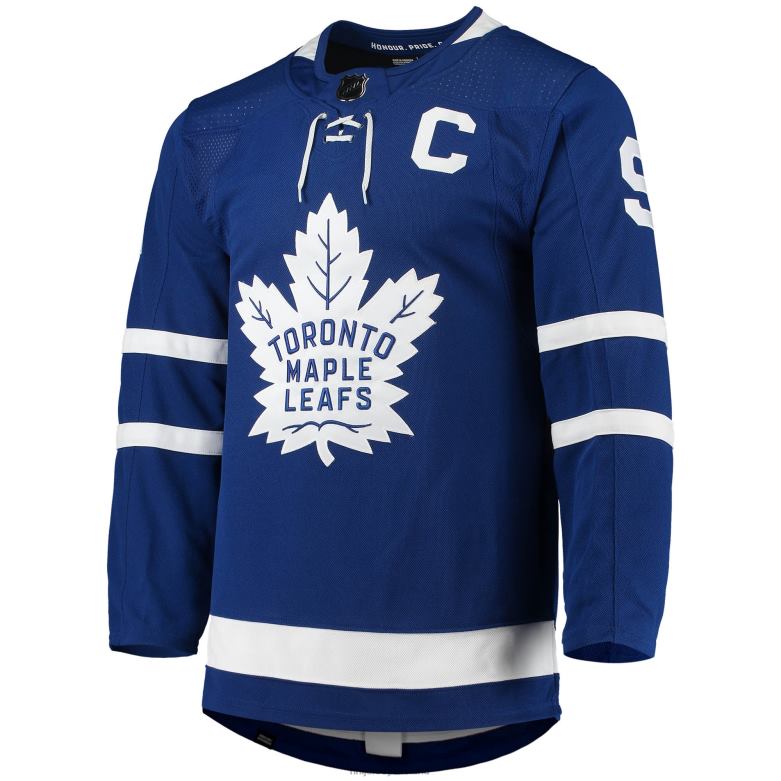 NHL Men Toronto Maple Leafs John Tavares Adidas Blue Home Captain Patch Primegreen Authentic Pro Player Jersey D002V1522 Clothing