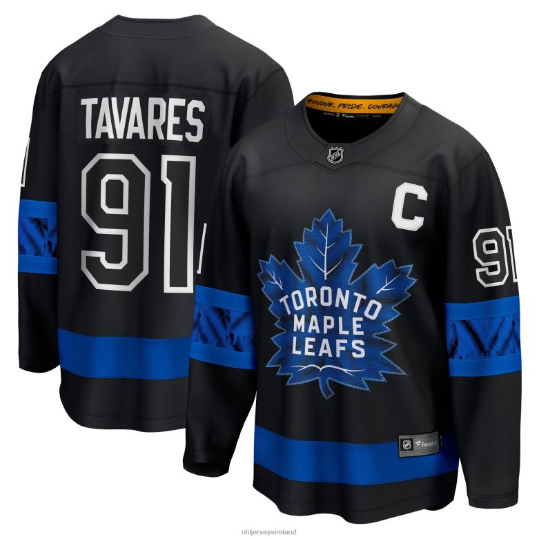 NHL Men Toronto Maple Leafs John Tavares Fanatics Branded Black Alternate Premier Breakaway Reversible Player Jersey D002V396 Clothing