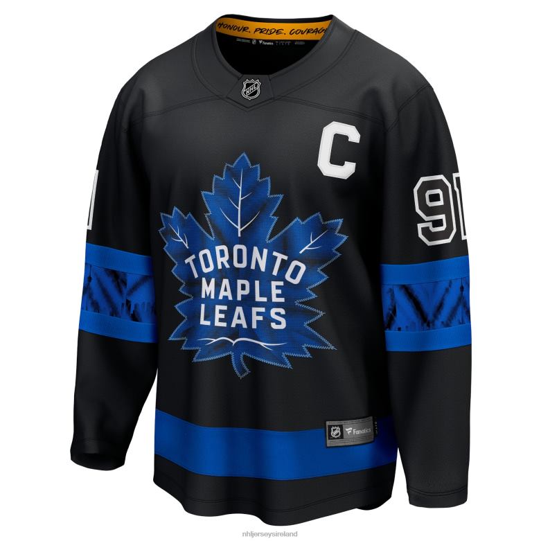 NHL Men Toronto Maple Leafs John Tavares Fanatics Branded Black Alternate Premier Breakaway Reversible Player Jersey D002V396 Clothing