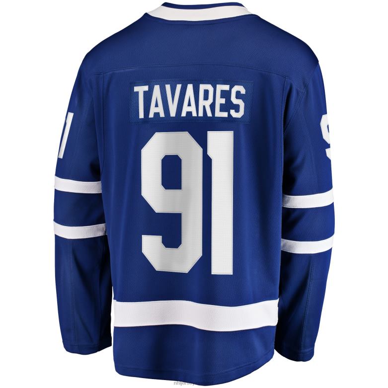 NHL Men Toronto Maple Leafs John Tavares Fanatics Branded Blue Home Captain Premier Breakaway Player Jersey D002V498 Clothing