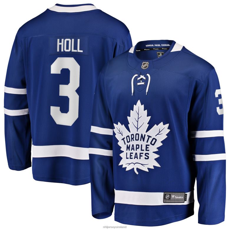 NHL Men Toronto Maple Leafs Justin Holl Fanatics Branded Blue Home Breakaway Player Jersey D002V1855 Clothing