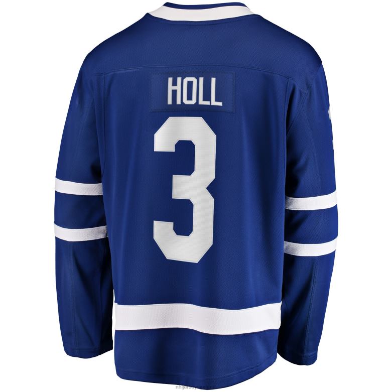 NHL Men Toronto Maple Leafs Justin Holl Fanatics Branded Blue Home Breakaway Player Jersey D002V1855 Clothing