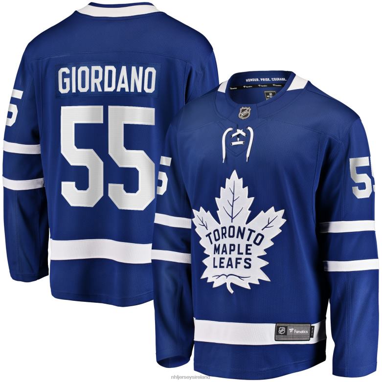NHL Men Toronto Maple Leafs Mark Giordano Fanatics Branded Blue Home Breakaway Player Jersey D002V2331 Clothing