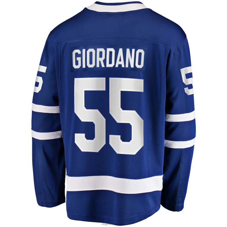 NHL Men Toronto Maple Leafs Mark Giordano Fanatics Branded Blue Home Breakaway Player Jersey D002V2331 Clothing