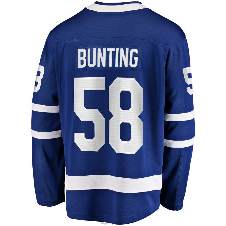 NHL Men Toronto Maple Leafs Michael Bunting Fanatics Branded Blue Home Breakaway Player Jersey D002V1390 Clothing