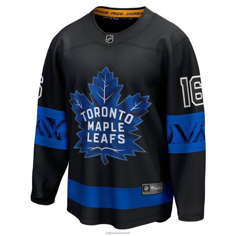 NHL Men Toronto Maple Leafs Mitchell Marner Fanatics Branded Black Alternate Premier Breakaway Reversible Player Jersey D002V136 Clothing