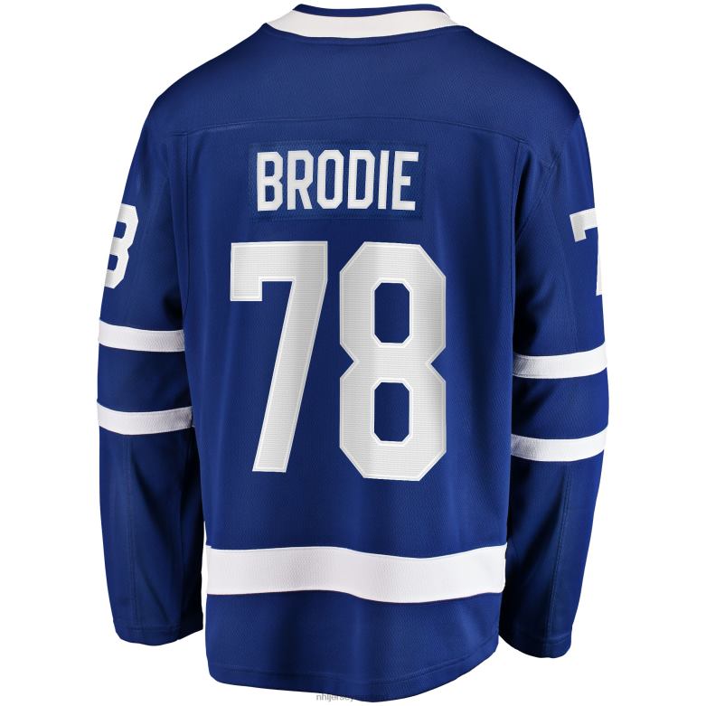 NHL Men Toronto Maple Leafs Tj Brodie Fanatics Branded Blue Home Breakaway Player Jersey D002V1822 Clothing