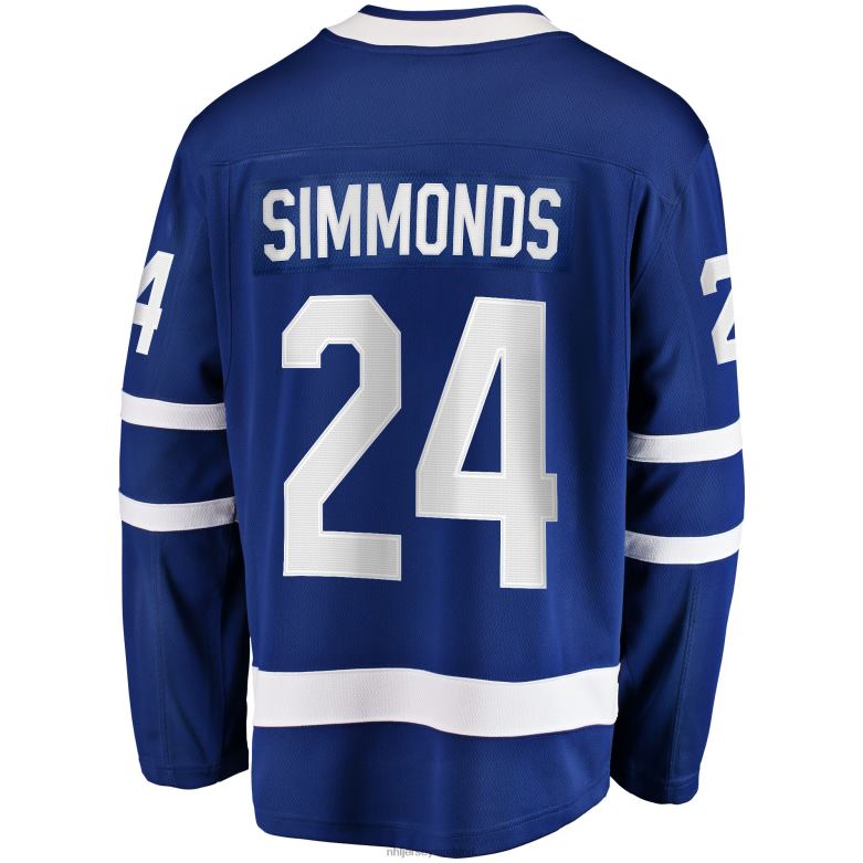 NHL Men Toronto Maple Leafs Wayne Simmonds Fanatics Branded Blue Home Breakaway Jersey D002V999 Clothing