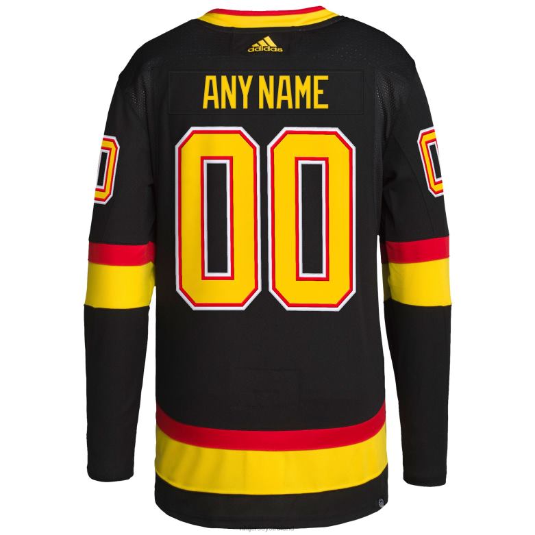 NHL Men Vancouver Canucks Adidas Black Retro Primegreen Authentic Pro Custom Jersey D002V2080 Clothing