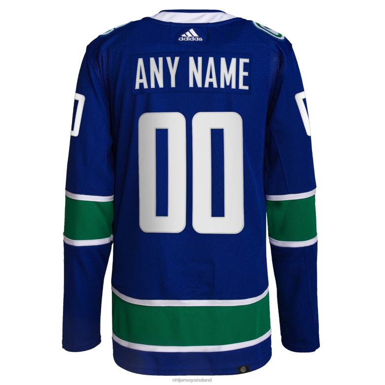NHL Men Vancouver Canucks Adidas Royal Home Primegreen Authentic Pro Custom Jersey D002V2008 Clothing