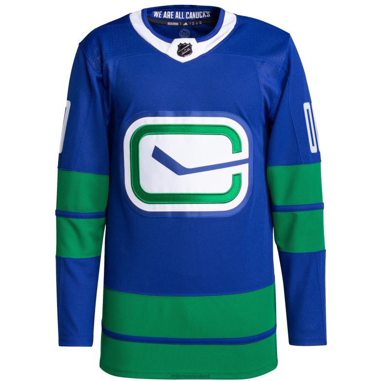 NHL Men Vancouver Canucks Adidas Royal Primegreen Authentic Pro Custom Jersey D002V2038 Clothing