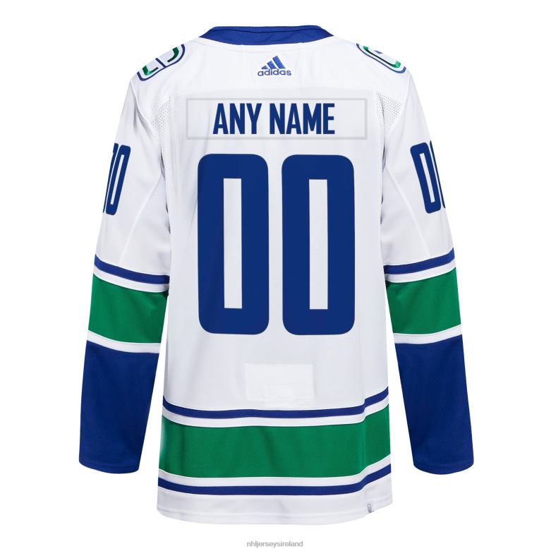 NHL Men Vancouver Canucks Adidas White Away Primegreen Authentic Pro Custom Jersey D002V2079 Clothing