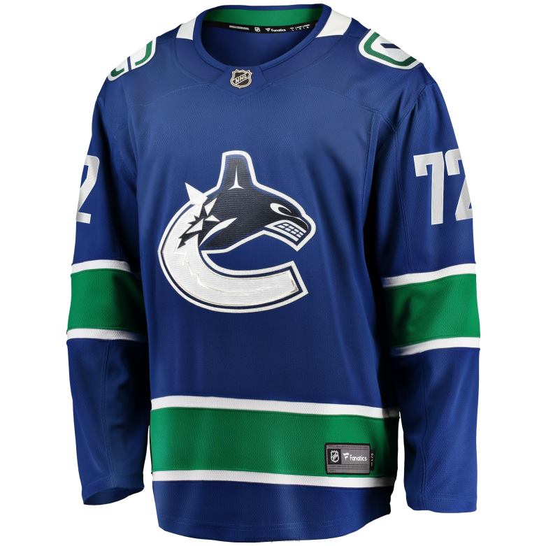 NHL Men Vancouver Canucks Anthony Beauvillier Fanatics Branded Blue Home Breakaway Jersey D002V1616 Clothing