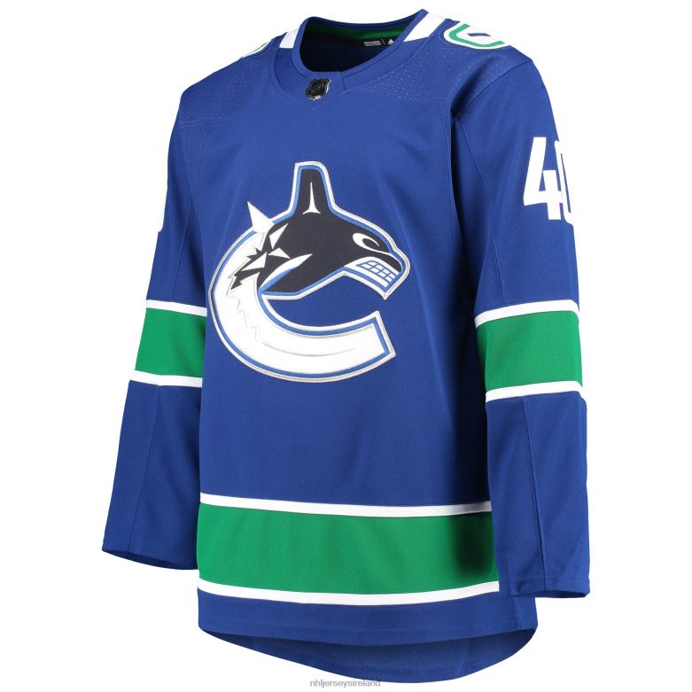 NHL Men Vancouver Canucks Elias Pettersson Adidas Blue 2020/21 Authentic Home Player Jersey D002V1963 Clothing